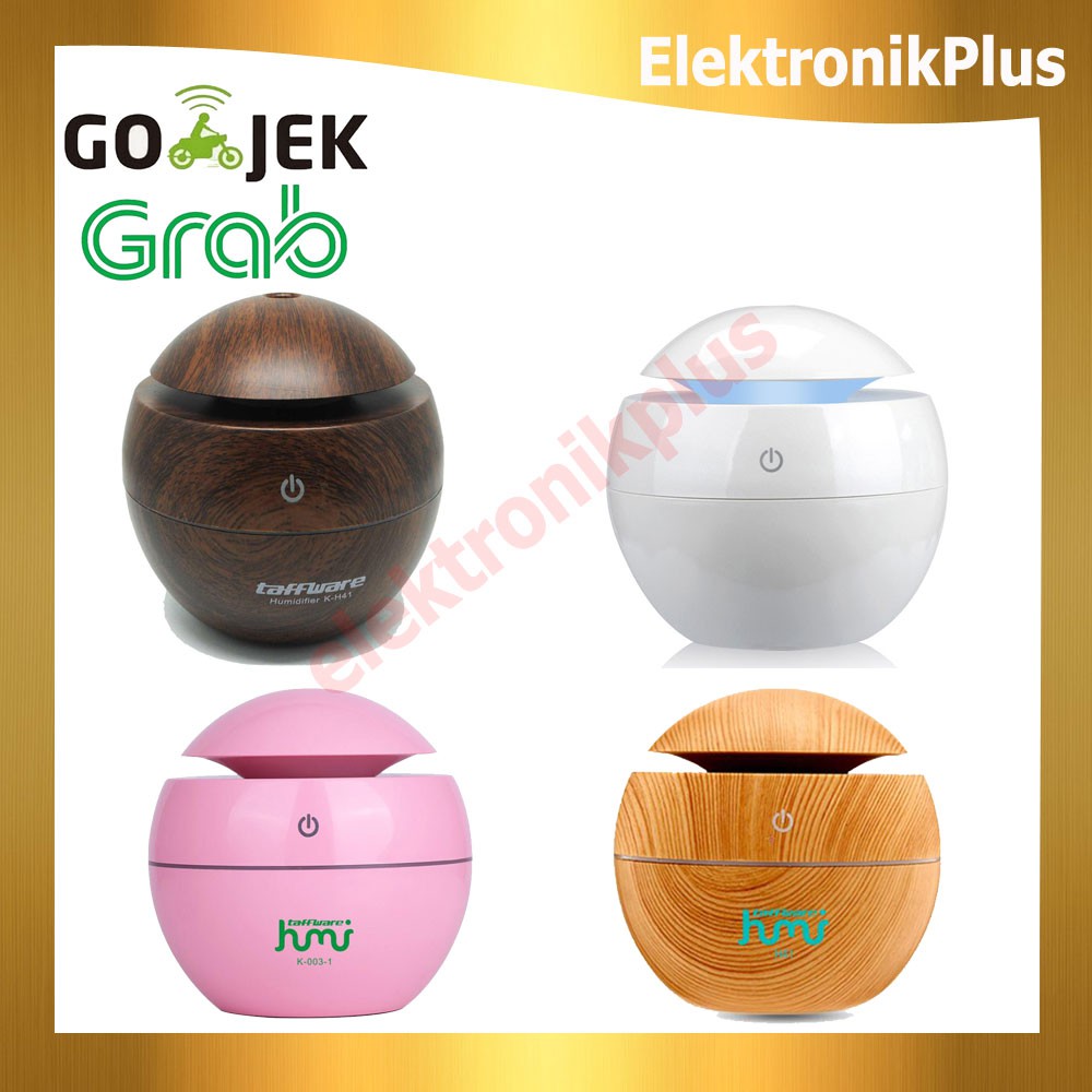 Air Humidifier Ultrasonic Aromatherapy Desain Kayu Taffware EP88 Pengharum dan Pelembab Ruangan