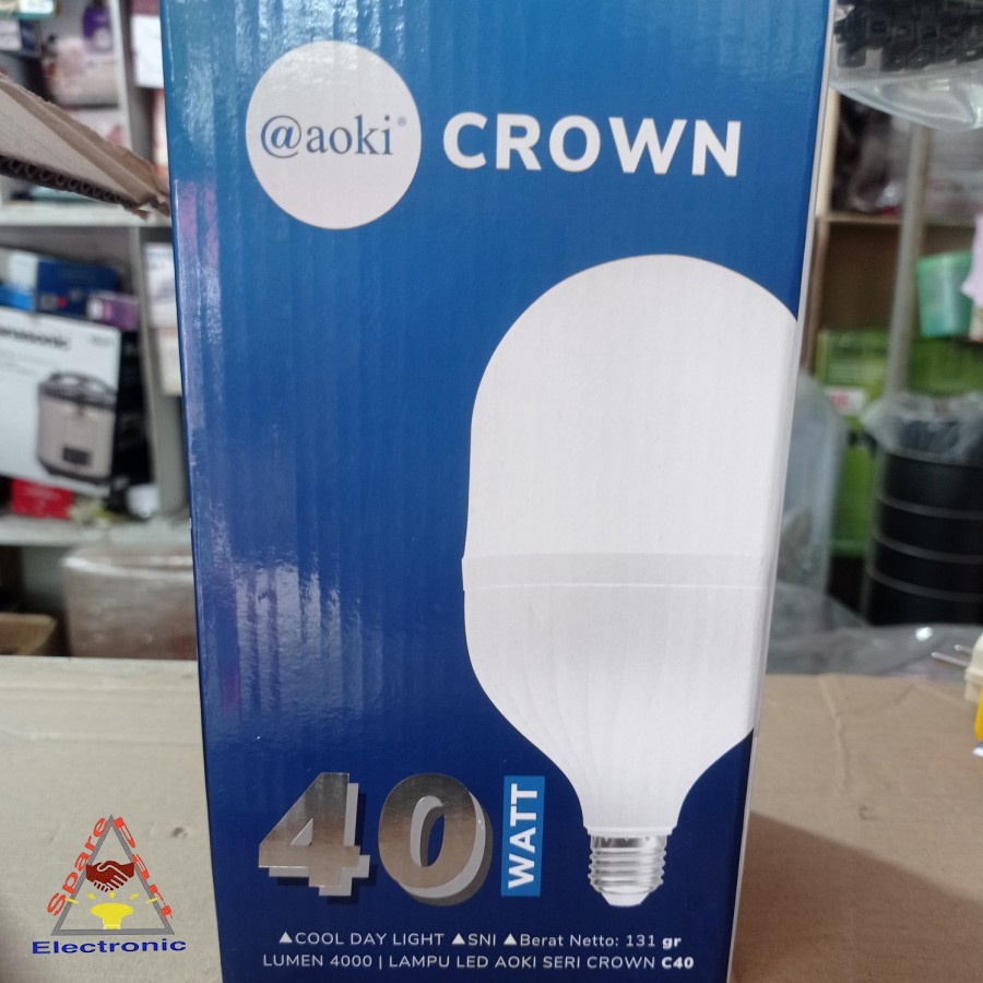 Lampu LED Aoki Crown 40 Watt ber SNI