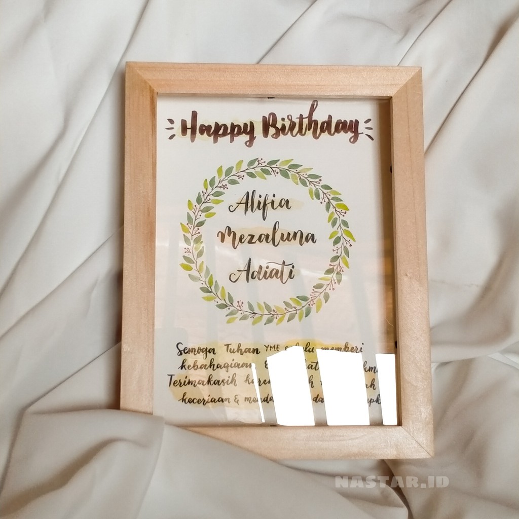 

KADO MURAH-HANDLETTERING HANDMADE WATERCOLOR UKURAN SMALL