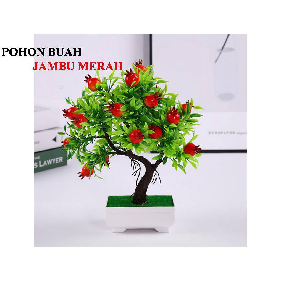 ford sekilo muat 6 pcs pohon buah delima merah  artificial pohon palsu dekorasi ruangan cups
