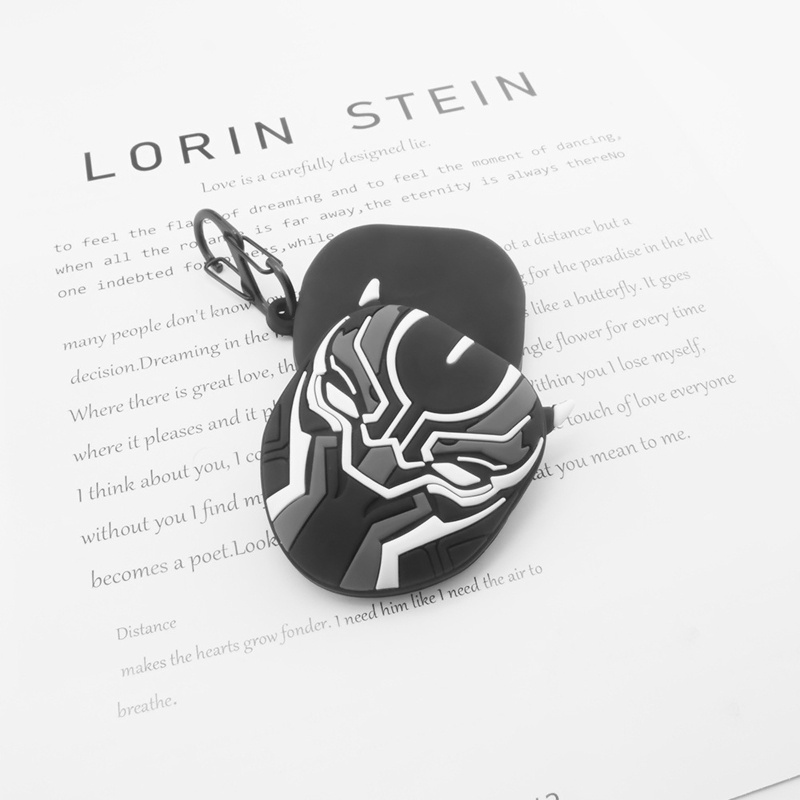 btsg Cute Panther Protective Cover Silicone Case for Galaxy-Buds live Earphone