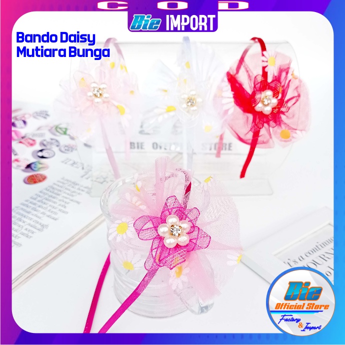 Bando Anak Bunga Daisy Mutiara Impor Best Seller