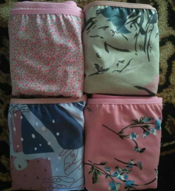 6PCS Celana Dalam Wanita (Jersey Motif) COD