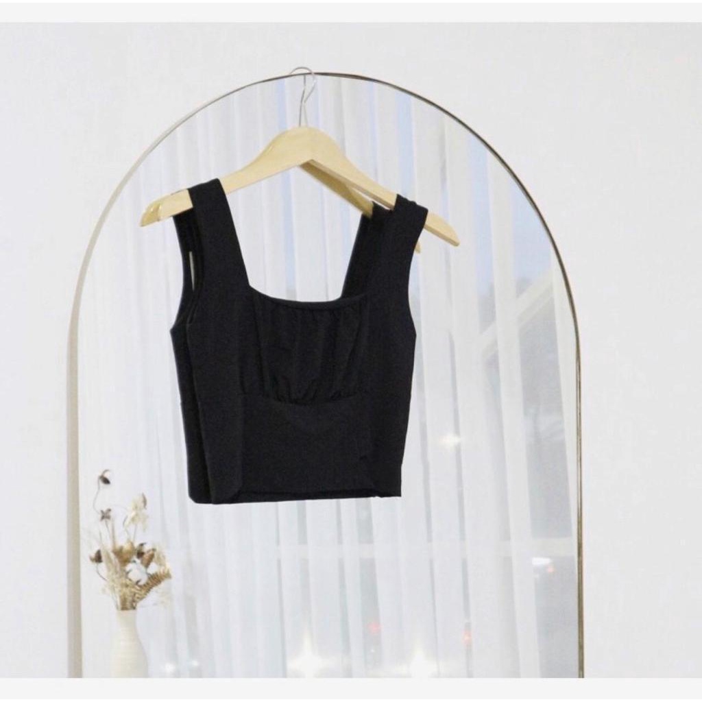 COD Tank top Crop premium Bahan jersey 2 layar