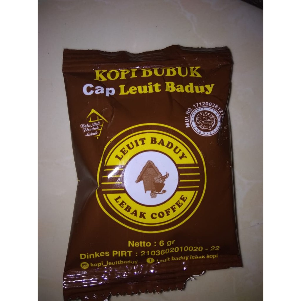

Kopi cap Leuit Baduy Rangkasbitung Banten