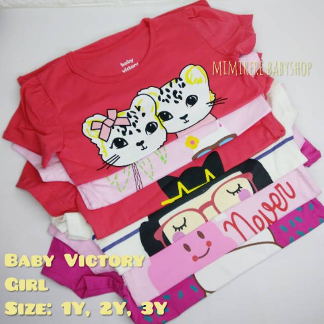 Kaos Baby Victory Cewek 1-3 Tahun / Baby Victory Girl Tee Pendek