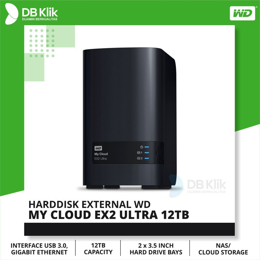Harddisk External WD MY CLOUD EX2 Ultra 12TB USB 3.0 | HD MYCLOUD 12TB