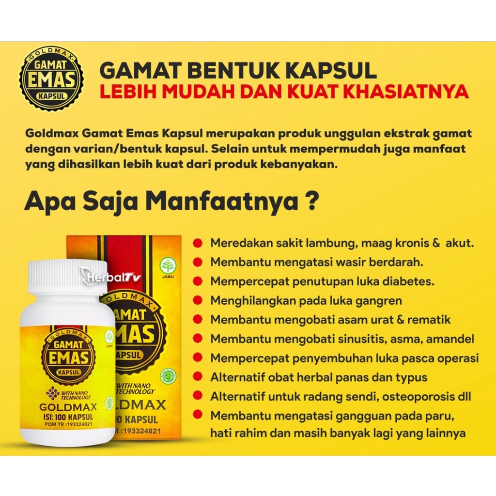 Gamat Emas Kapsul GOLDMAX