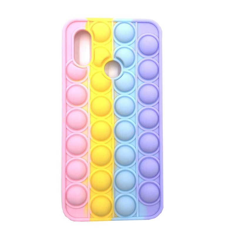 Reliver Stress Pop Fidget Toys Push It Bubble Case for Huawei Nova 5T 7SE Nova 7 Nova3i Y9S Y9 Prime 2019 P30 P40 Pro Mate 30 Antistress Game Cover Adult Kids