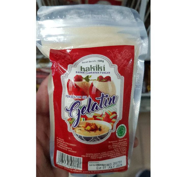 

HAKIKI Gelatine - GELATIN 100GR PEMBENTUK GEL