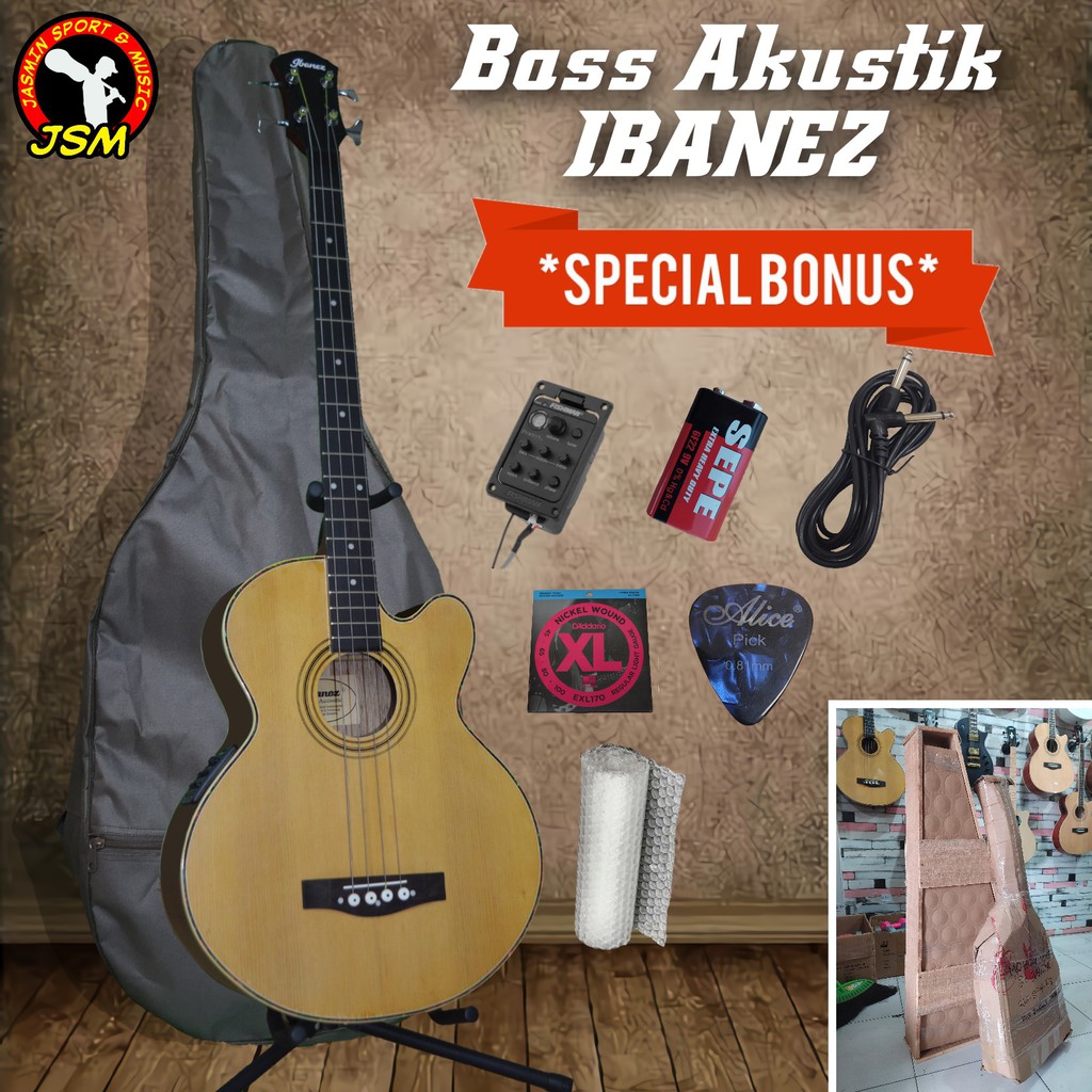 Gitar BASS Akustik Elektrik IBANEZ- EQ FISHMEN