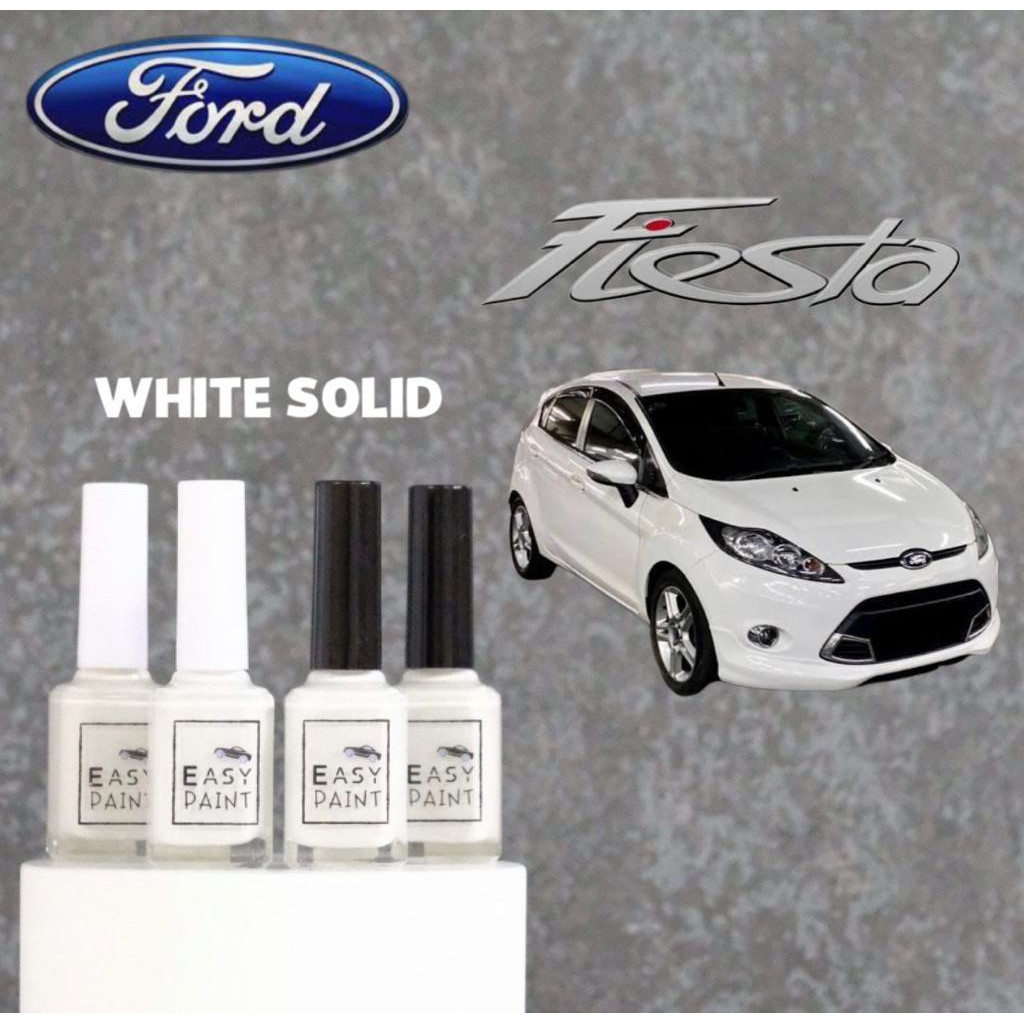 Cat Oles White Solid Ford Fiesta Putih Penghilang Baret Mobil