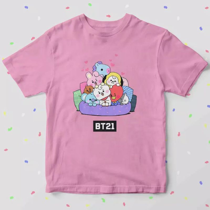 [Free Bonus] Baju Anak Perempuan Karakter BT211 - Kaos Anak Bt211 Untuk Umur 6-12 Tahun
