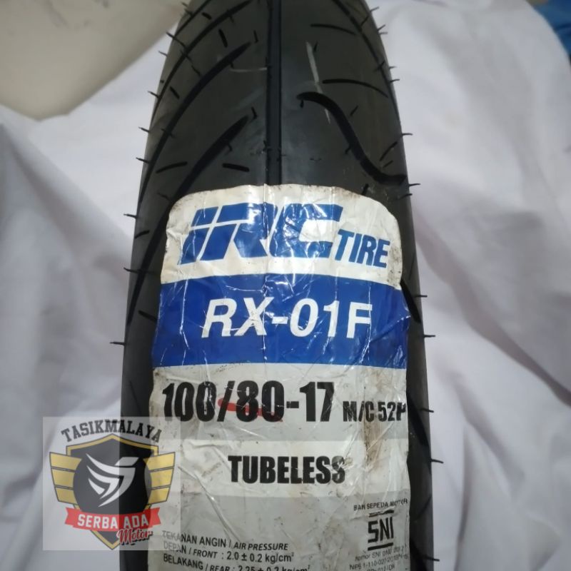 BAN LUAR IRC 100/80-17 RX-01F TUBELESS