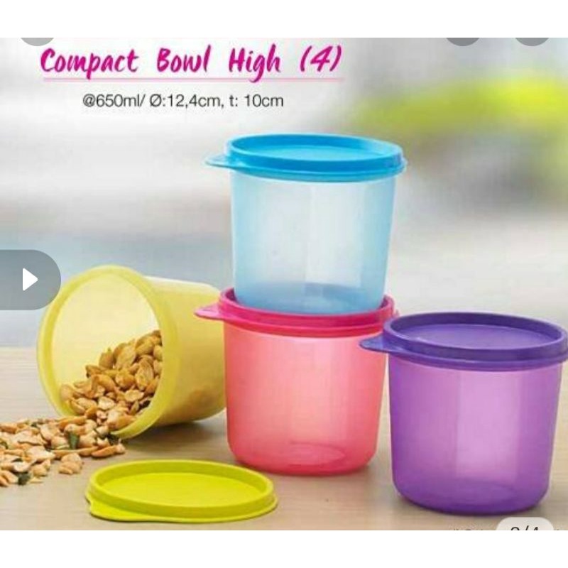 TOPLES MURAH Tupperware GULA,KOPI,TEH,CEMILANCompact High Bowl Eceran