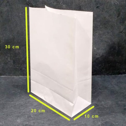 

Kantong Roti Tipis PUTIH 50 pc Bahan Kertas buat Snack