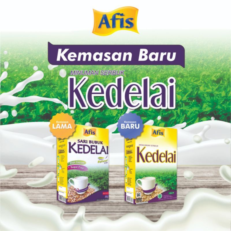 Afis Life Susu Bubuk Kedelai Murni l Original l Daun Sirsak dan Buah Naga l Rumput Laut 200gr Kesehatan