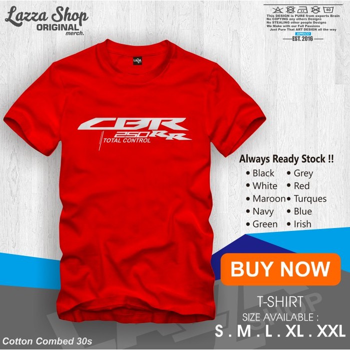 Kaos / Baju / T-shirt CBR 250 RR total control Distro Keren Murah