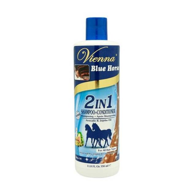 VIENNA SHAMPO KUDA BLUE HORSE 2in1 SHAMPO+CONDISIONER 350ml BPOM