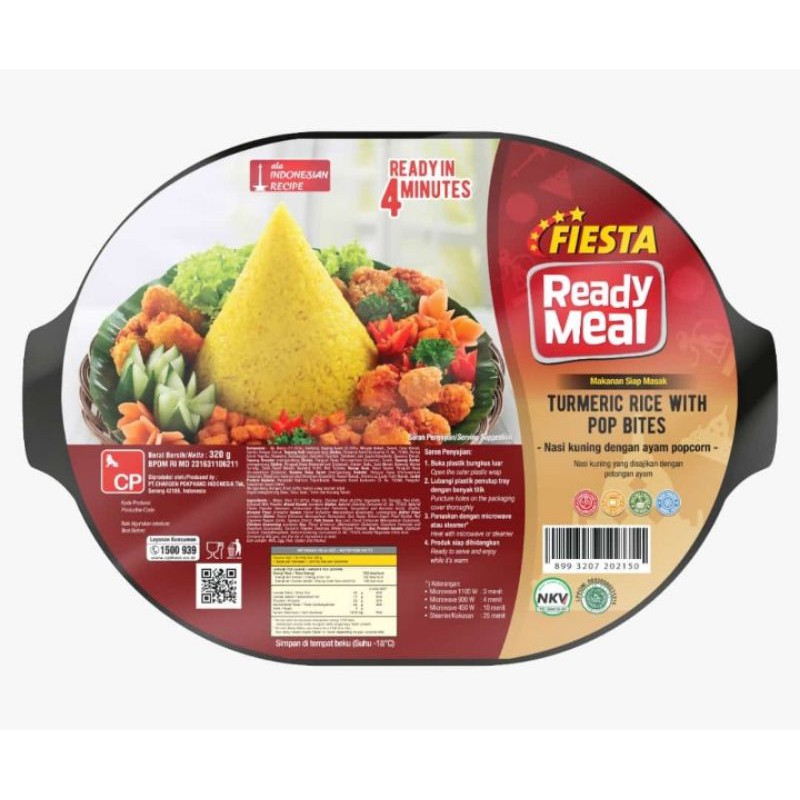 

Fiesta Ready Meal Turmeric Rice with pop bites/ fiesta Ready Meal nasi kuning