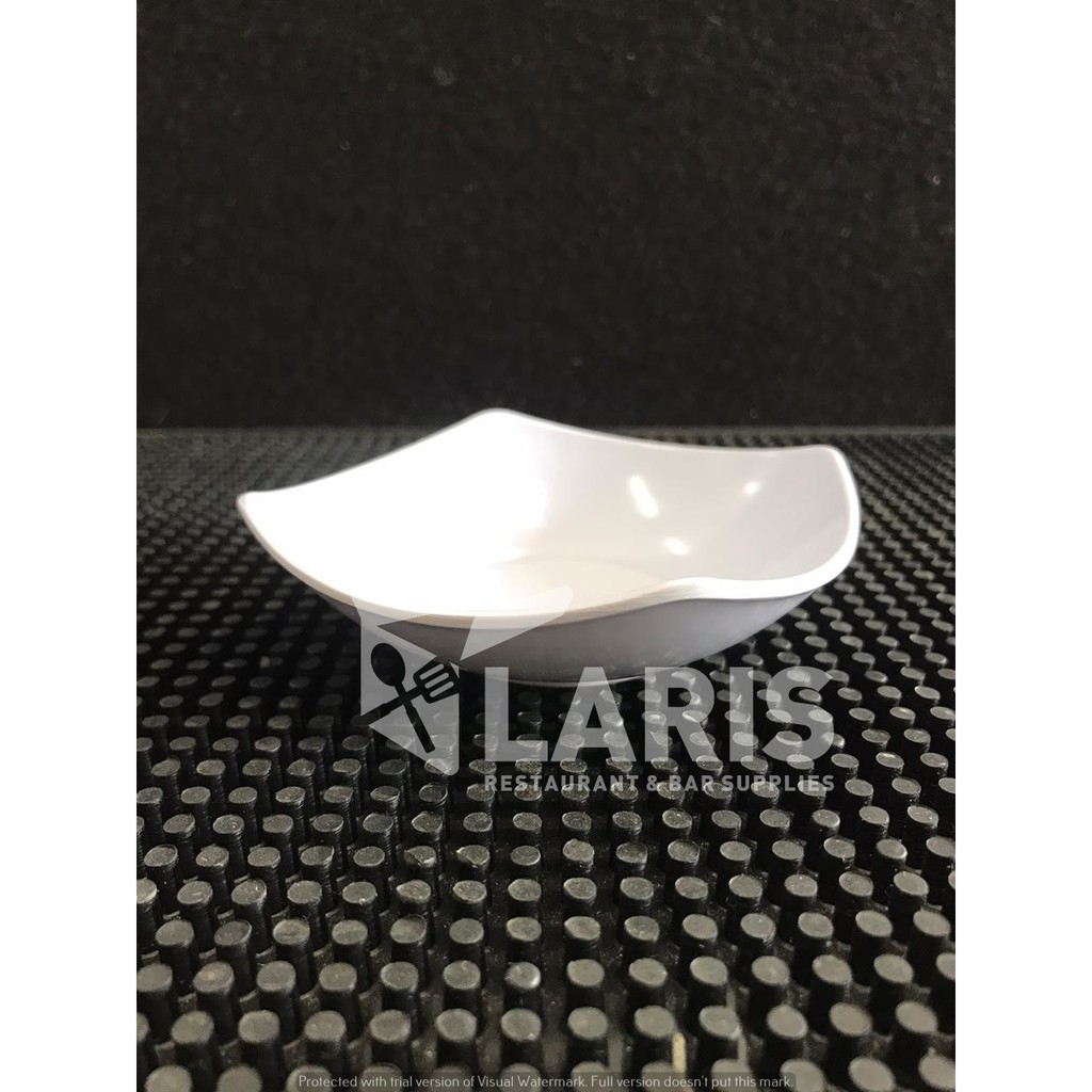 Onyx Piring Sambal Saos Kecap Sauce Dish Lengkung Melamin 9 cm Sauce Dish