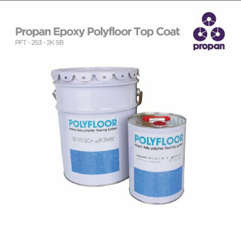 Jual Cat Epoxy Lantai PROPAN POLYFLOOR Top Coat PFT253 2K SB 5 KG