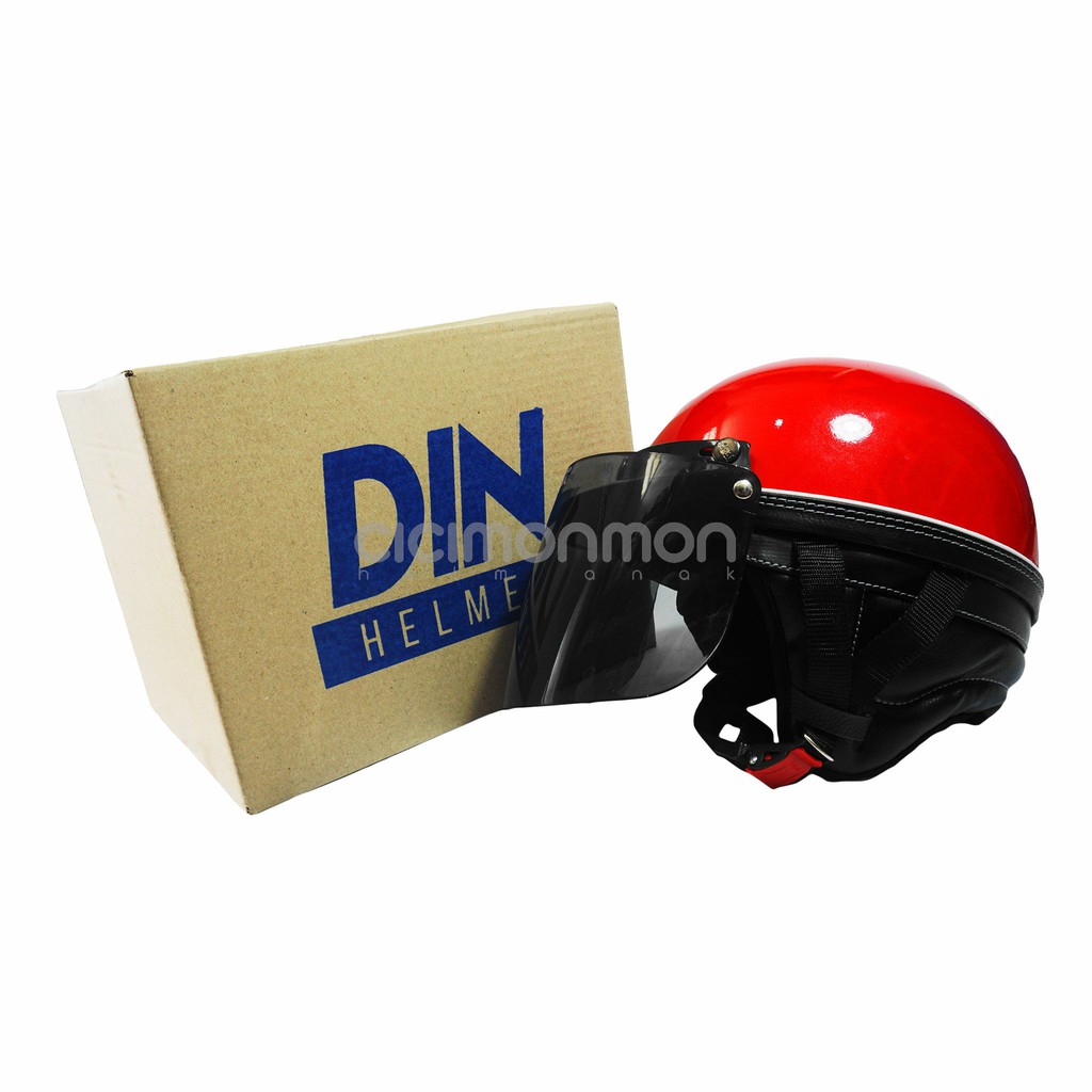 DIN Helm Club Dewasa Retro Colorfull Korean Style SNI