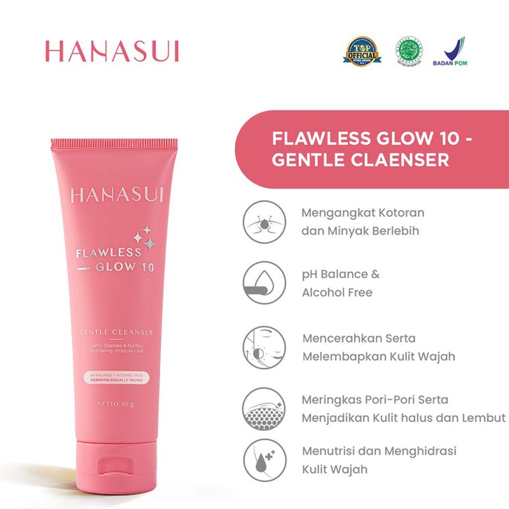 HANASUI Acne Treatment | Flawless Glow 10 Series | Acne Spot | Night Day Cream | Essence | Skincare Skin | Day Cream | Toner kosmetik