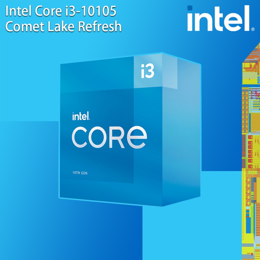 Processor Intel Core i3-10105 Up To 4.4GHz LGA1200 Comet Lake Refresh