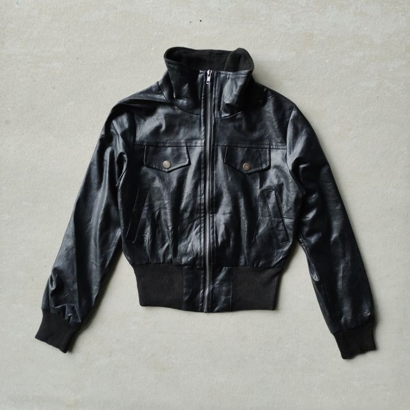 jaket kulit/C04/Anzu/fit L/leather jaket cewek/leather jaket second/jaket kulit bekas/jaket premium