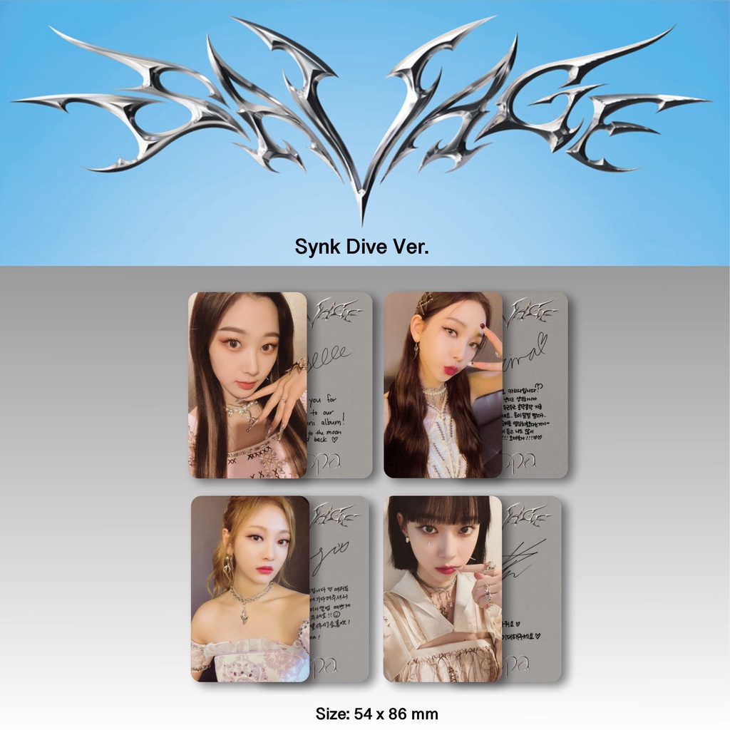 [Photocard] Aespa Savage Synk Dive Ver.
