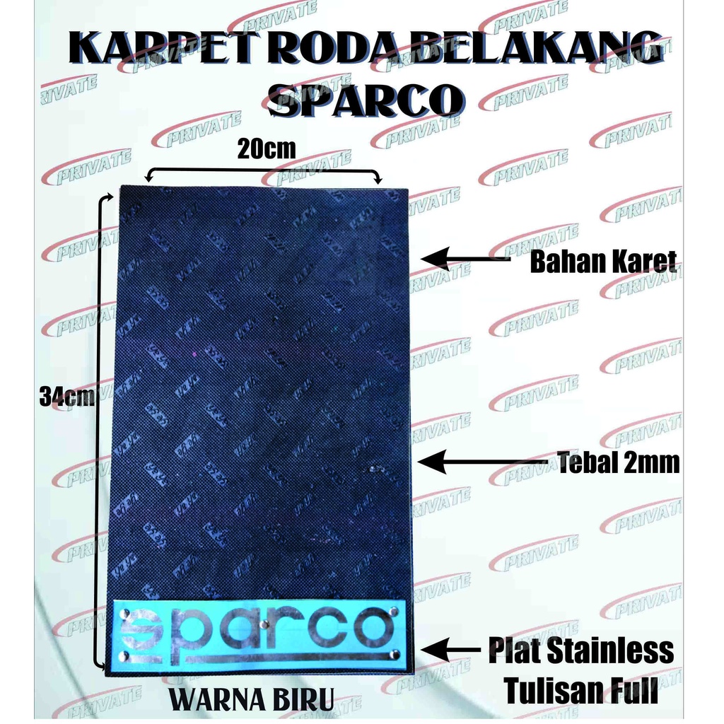 1 BIJI KARPET LUMPUR RODA KEPET RODA MUDGUARD MUD GUARD RODA DEPAN BELAKANG L300 GRANMAX WARNA BIRU