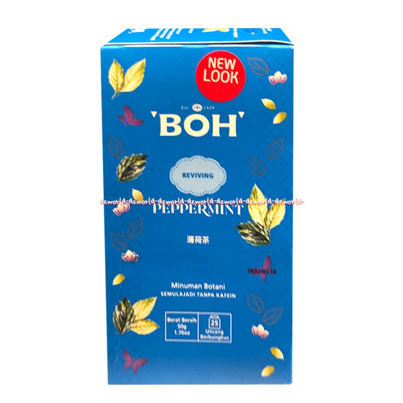 Boh Rejuvenating Jasmine Green Tea 25sachet Reviving Peppermint Botanical Beverage Teh Melati Teh Hijau Teh Rasa Mint Mentol Teh Boh Boh Tea