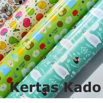 

➻ Kertas Kado Glossy SIDU Motif Kartun (50 lembar) ♟