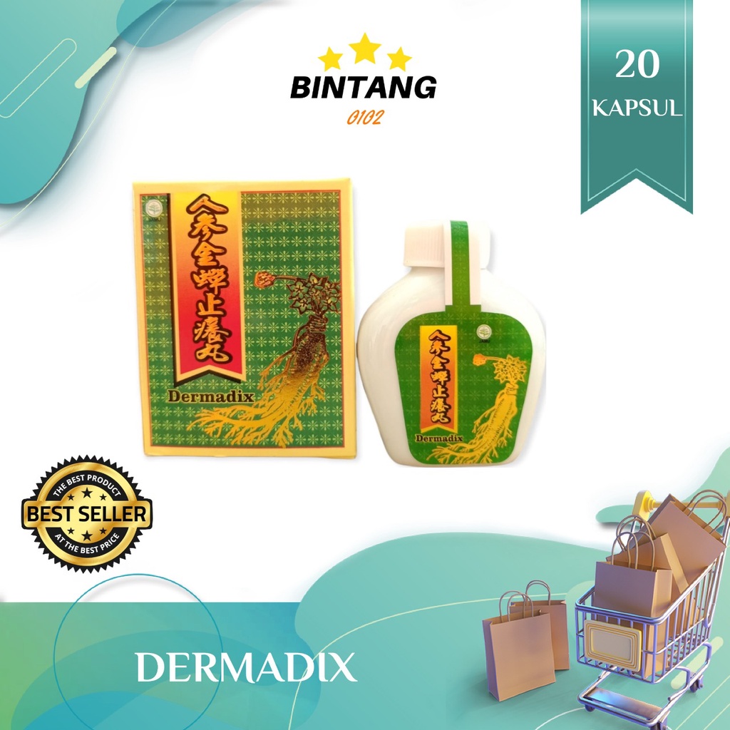 Dermadix ten shen Jin Chan ji yang wan ginseng gatal