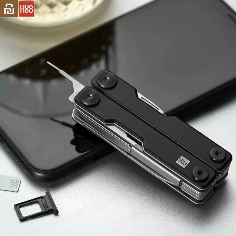 Pisau Lipat Multifungsi 10 in 1 EDC Survival Mini Knife Tool Stainless