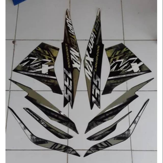 Striping new jupiter mx 135 mx 2014 hitam gold