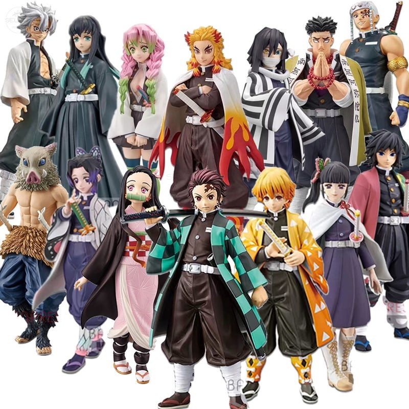 Demon Slayer Figure Original Tanjiro Kamado Kyojuro Rengoku Demon Slayer Vibration Stars Action Figure Anime