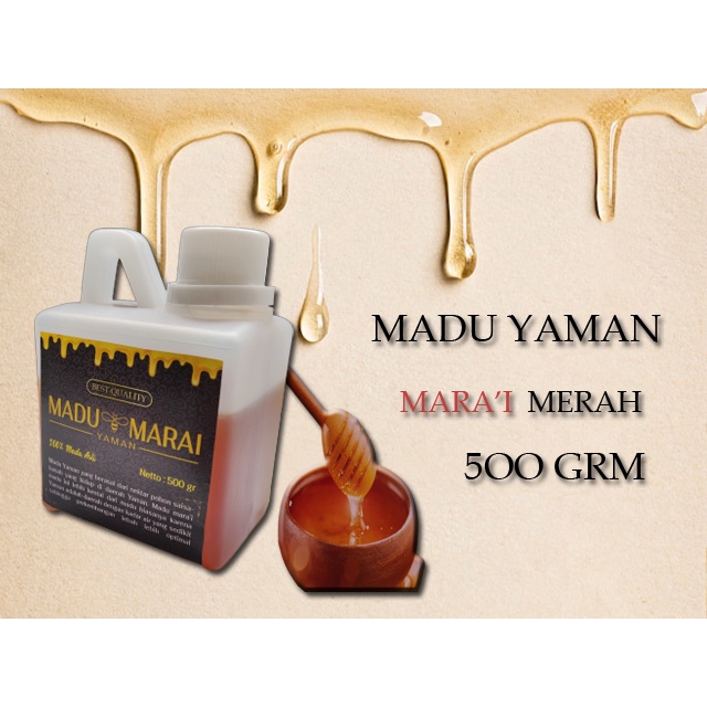 Madu Yaman Mara'i Merah Hitam Sumrah  |Mara'i Asli Yaman 100% |Madu Asli Murah