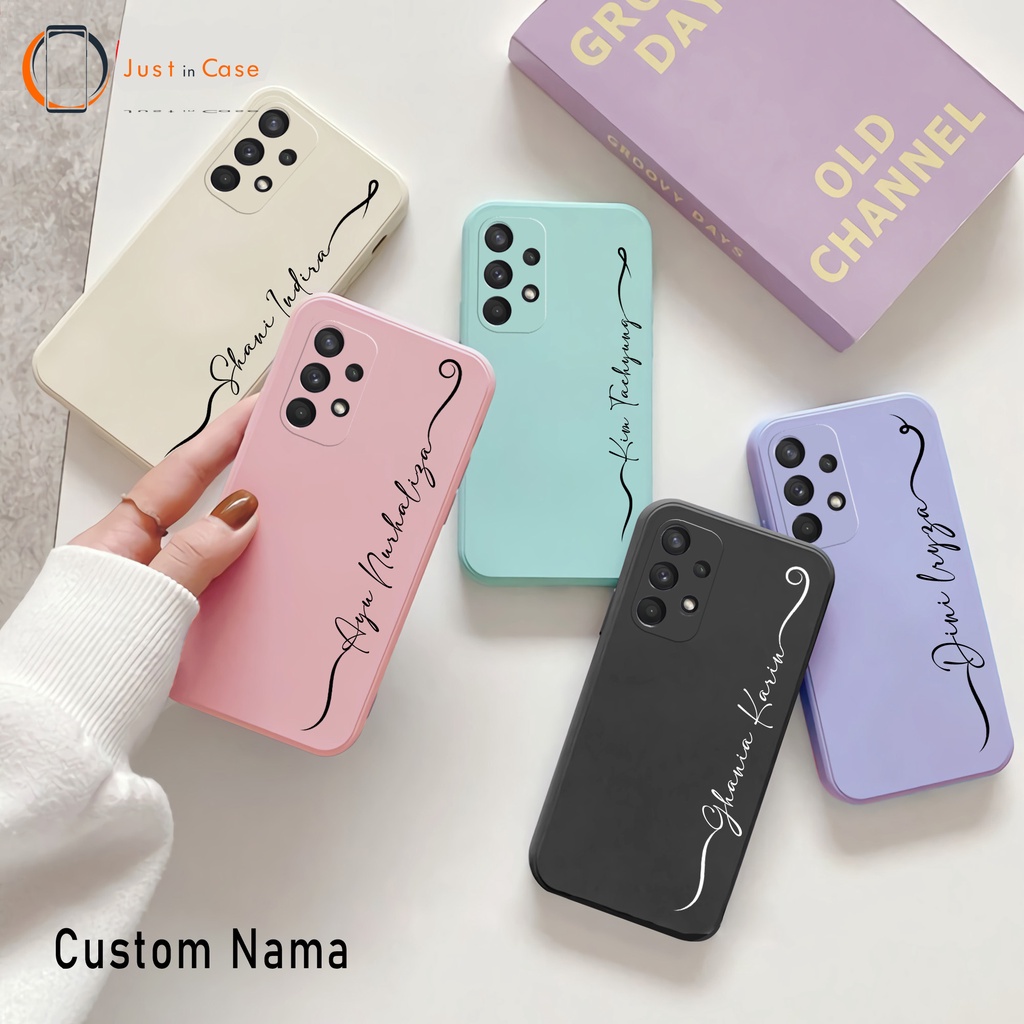 Custom Nama Softcase Macaron TPU Lucu Dan Unik Untuk Semua Tipe HP OPPO, SAMSUNG, VIVO, XIAOMI, INFINIX, IPHONE, REALME