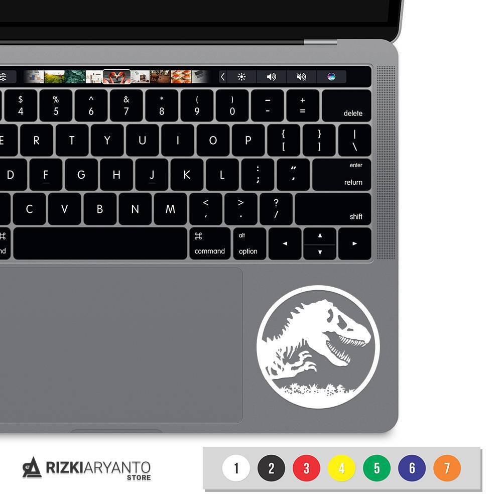 Sticker - Stiker Dinosaur Jurassic World Laptop Macbook