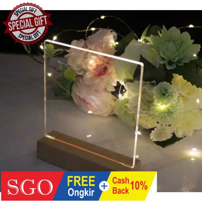 Disc% Lampu Hias acrylic POLOS tanpa grafir/gambar DIY grafir Akrilik lamp