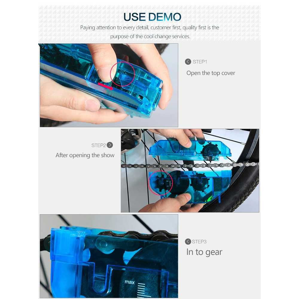 ¸492[ Pembersih Rantai Sepeda Bike Chain Cleaner sikat rante speda Terbaik Murah Alat Bersih Rantai Bike Gir