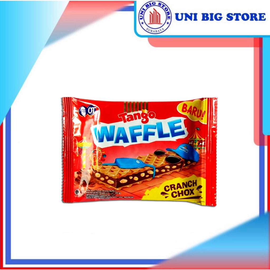 Tango Waffle Cranchox Chocolate 35 gr Wafer Renyah Coklat Cokelat