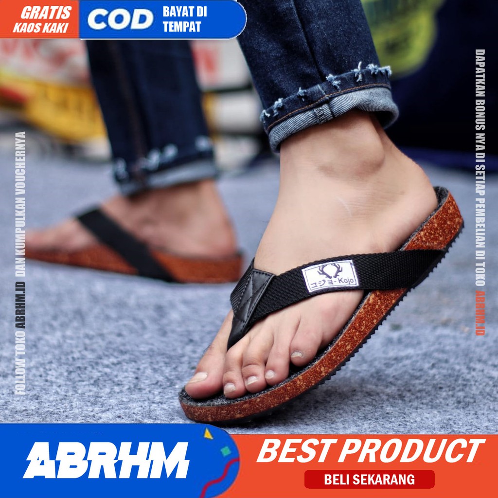 ABRHM Sandal Jepit Pria Sandal Pria Keren Sendal Jepit Cowok Original Santai Sandal Cowo Kekinian