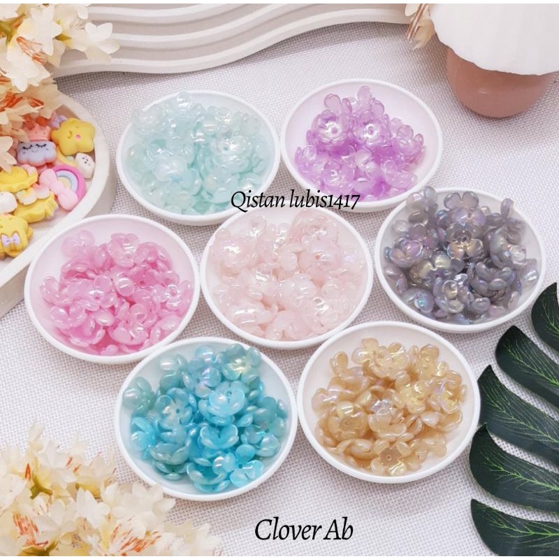 Mote kelopak Clover Ab 15pcs