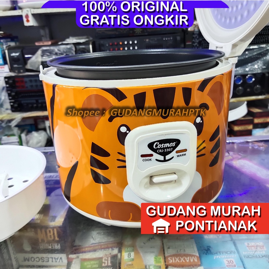 Ricecooker Cosmos CRJ 3307 T Motif Tiara si Harimau FABELIA magicom penanak nasi