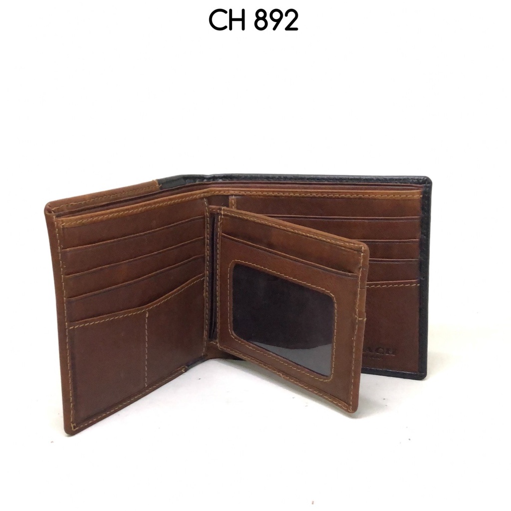 dompet kulit pria CH Rib&amp;Repair super premium full kulit sapi grade A