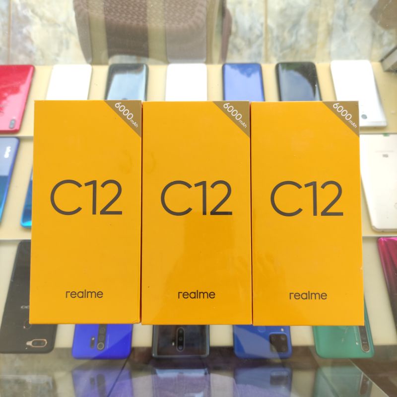 Realme C12 (3+32) ram 3 internal 32 Gb Batrai 6000 Mah New Garansi Resmi