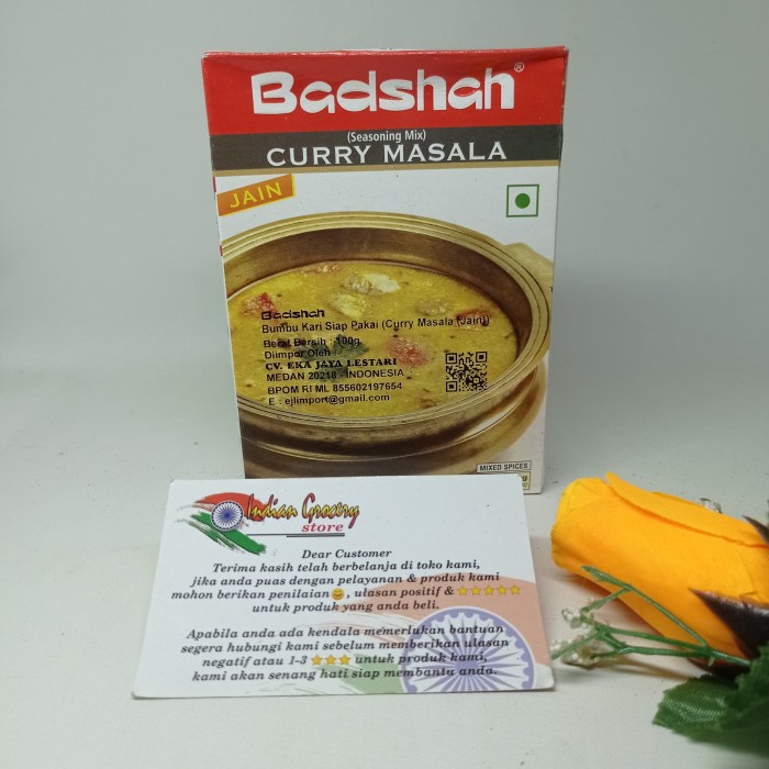 

CURRY MASALA JAIN BADSHAH 100GR